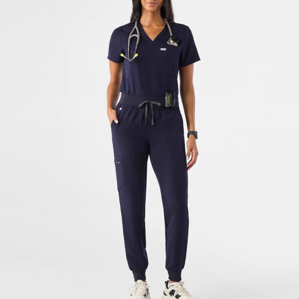 NWT Figs Zamora Jogger Scrub Pants in Navy Blue XS/P
